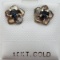 10K Yellow Gold Sapphire 0.67ct. w/ Jacket Earrings