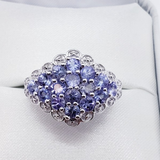 Silver Tanzanite 1.5ct. Ring