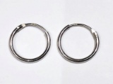 Sterling Silver Small Hoop Style Earrings