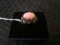 925 Stamped Ring Pink Oval Stone Top Clear Stone/Pierced Design