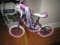 Sofia The First Little Girl Purple Bike w/ Tassels, Training Wheels