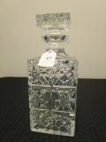 Lead Crystal Glass Star/Prescut Design Decanter, Star Cut Stopper/Base