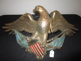 American Eagle w/ Flag/Shield Wall Décor Gilted