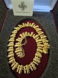 Camrose & Kross Jackie Kennedy Replica Jewelry Necklace Scalloped/Stone Design