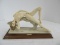 Artist A. Santini Nude Woman Sculptor Classic Figure on Wood Base