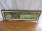 Panoramic Mid-Century Impressionism Original Art Oil on Board Young Girl Feeding Swans