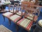 6 Mahogany Federal Style Dining Chairs w/ Upholstered Seats