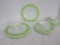 15 Pieces - Vintage Pyrex Dinnerware Lime Green Band Center