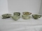 6 Carved Soapstone Chinese Design Cups