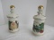 2 Genuine Porcelain Old Fitzgerald Prime Collectors Gallery S.C. Tricentennial Decanters