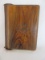 Small New Testament Red Letter Bible w/ Carved Olive Wood Beveled Edge Cover