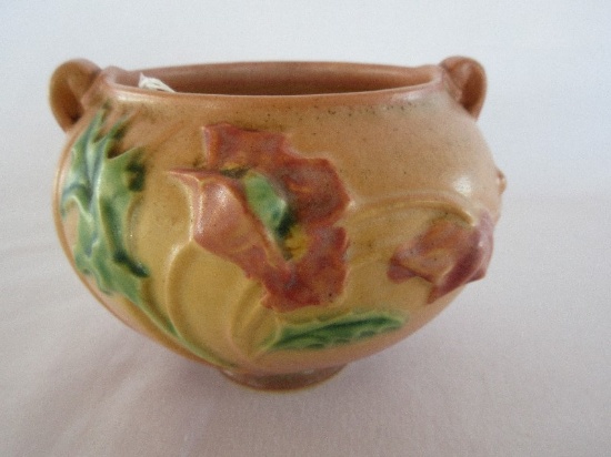 Roseville Pottery Poppy Pattern 3" Jardinière 642-3" Circa 1930