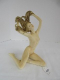 Artist A. Santini Freedom Collection Enchanting Nude Woman Sculptor Classic Figure