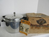 Mirro-Matic 16qt. Pressure Cooker-Canner w/ Recipe Booklet in Box