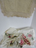 Lot - Vintage Child's Clothes, Doilies, Etc.