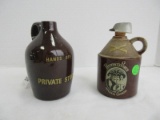 Lot - Pittypat's Porch White Lightning Confederate Brown Jug w/ Hat Circa 1960's