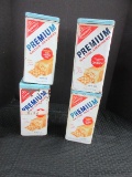 4 Nabisco Premium Saltine Crackers Tins