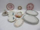 Lot - Misc. China Dishes, Cups, 4 Buffalo China Oval Platters, Bread/Butter Plates, Etc.