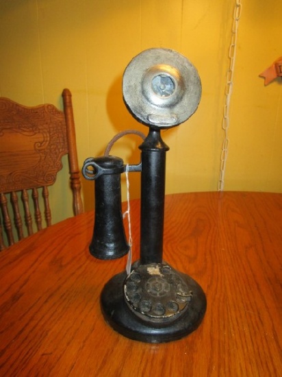 Vintage Black Metal Western Electric Company 370W Telephone