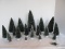 Lot - Department 56 Village Collection Flocked Sisal Trees