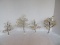 4 Department 56 Village Collection Glistening Winter Trees