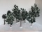 8 Department 56 Village Collection Pine Trees