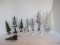 Lot - Department 56 Heritage Village Collection Bare Branch Trees Dusted