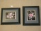 Pair - The Art Gallery Rose Bud Sprays in Black Shadow Box Frames/Matt