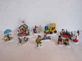 Lot - Department 56 Heritage Village Collection Hand Painted Porcelain Figurines