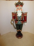 Roman Inc. Regal Monarch Nutcracker Statuette Intricate Embellished Design