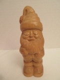 Hand Carved Wooden Elf Figure Signed on Base