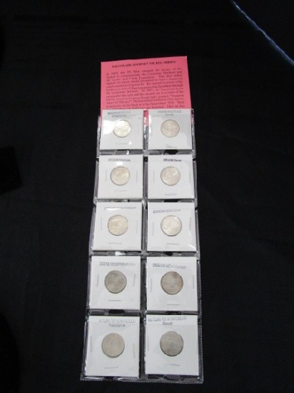 Westward Journey Nickel Series 10 Coins Handshake/Peace 2004 P/D
