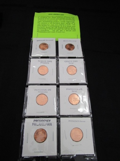 8 2009 Lincoln Cents Birthplace 2009/2009 D, Formative Years 2009/2009-D