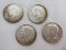 Four 1968 Kennedy Half Dollar Coins 40% Silver/60% Copper Composition