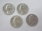 Four 1964 Washington Silver Quarters 90% Silver Each Weights .1808oz.