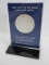 Solid Sterling Silver First Step on The Moon Eye Witness Medal Struck at Franklin Mint