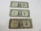 3 1935 One Dollar Silver Certificate Bill Notes