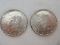 Two 1964 Kennedy Half Silver Dollar Coins Each 90% Silver Weight .3617oz.