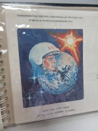 Franklin Mint 20th Anniversary of The Space Age First Day Cover Collection in Album