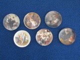 5 Norman Rockwell/1 Csatari Porcelain Collectors Plates Ship Builder, Toy Maker, Tycoon, Etc.