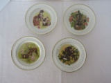 Set - 4 Bing & Grondahl Porcelain Mothers Day New Generation Series Reticulated Plates