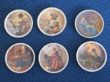 6 Norman Rockwell Knowles Fine China Mothers Day Series Collectors Plates