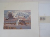 Utah Wildlife Resources 1986 Migratory Waterfowl Artist Signed Leon Parson