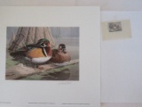 1985 Georgia Waterfowl Conservation Wood Ducks Artist Signed Daniel Smith Print