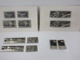 Set - Replica Metal Stamps Space Missions First Man on The Moon, Project Mercury, Etc.