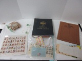 Awesome Stamp Collection Lot - Sheets, Post Marked, Half Sheets, Etc.