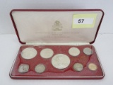 1972 Bahama Islands Coin of The Realm Proof Set Five Dollar 45mm Silver