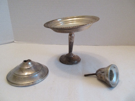 Lot - National Sterling Silver Weighted Base Compote