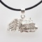 Silver Truck Pendent Necklace