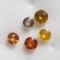 5 Fancy Color Sapphires 2ct Round